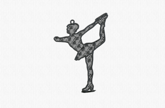 Ice Skater Free Standing Lace