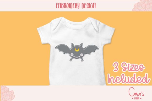 Moon Bat Applique