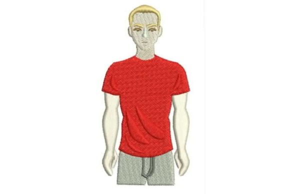 Person Wearing a Red T-shirt