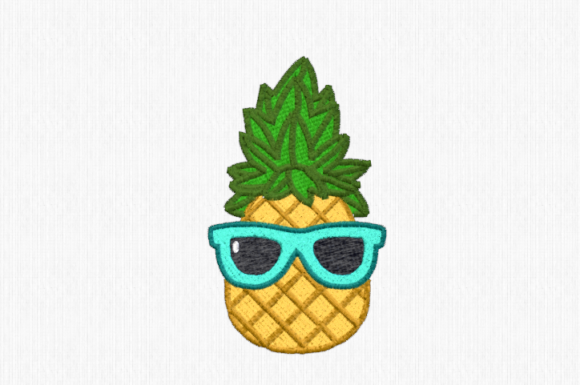 Pineapple with Sunglasses