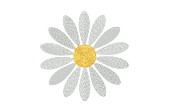 Simple Single White Daisy